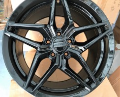 C7 ZR1 Style Wheels Gloss Black 18x12 for use with Drag or Racing Tires, PAIR Carbon Ceramic